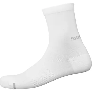 Pánské ponožky SHIMANO Cyklistické ponožky klasické - PERFORMANCE MID - bílá