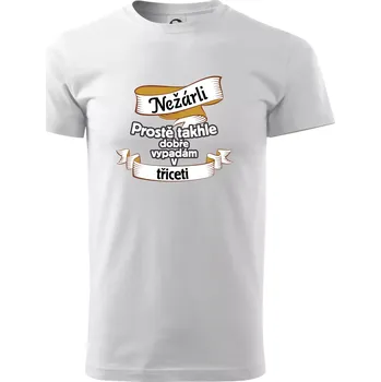 Pánské tričko Nežárli pro pány 30 - Triko extra velké (5-8XL) - 6XL ( Bílá )