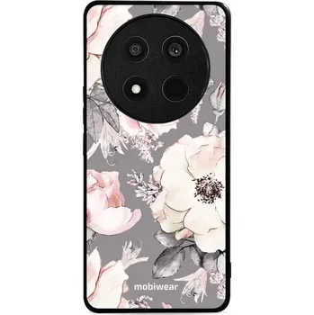 Pouzdro na mobilní telefon Lesklý kryt Mobiwear Glossy - Honor Magic7 Lite 5G - G034G - Květy na šedém pozadí (Prémiové lesklé pouzdro, obal, kryt Mobiwear Glossy na mobil Honor Magic7 Lite 5G - G034G - Květy na šedém pozadí, materiál Plast + TPU silikon - krytí po všech stranách,)