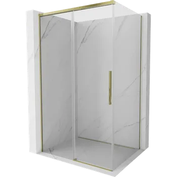 Mexen Rox sprchová kabina posuvná 160 x 95 cm, průhledná, zlatá - 8C2-160-095-50-00 Sprchové kouty