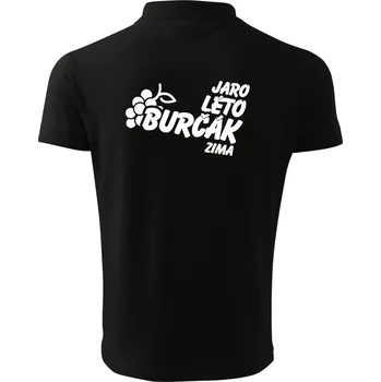 Pánská košile Jaro, léto, burčák, zima - Polokošile pánská Pique Polo 203 - 3XL ( Černá )