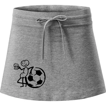 Dámská sukně Velký fotbalista - Sportovní sukně - two in one - XL ( Tmavě šedý melír )