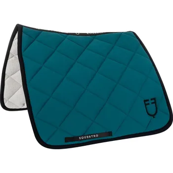 Podsedlová drezurní dečka Equestro Black line edition, Full, petrol
