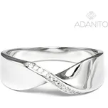 Stříbrný prsten se zirkony