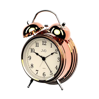 Budík JVD Rose gold analogotvý netikající ručkový budík JVD SRP2217.3