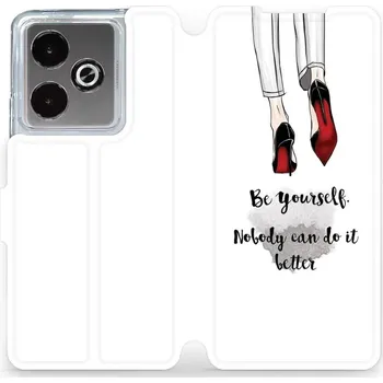 Pouzdro na mobilní telefon Flipové pouzdro Mobiwear - Realme GT 7 - M046P Be yourself (Knížkové flip pouzdro, obal, kryt na mobil Realme GT 7 - M046P Be yourself, materiál Umělá kůže + TPU - ochrana 360°, stojánek, silikonová vanička, magnetické zavírání)