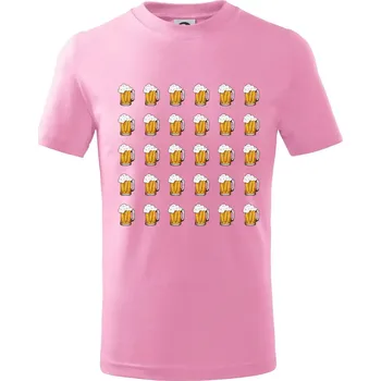 Narozeniny - 30x pivo - Tričko dětské bavlněné - 158 cm/12 let ( Růžová )