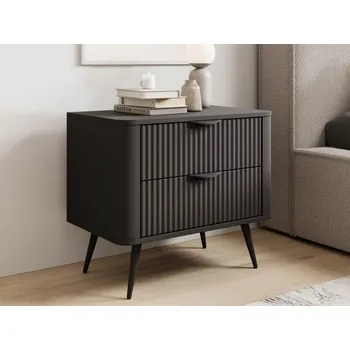 Ložnice Noční stolek Wosial 2S, Barva: černý grafit MIRJAN 5903211326820