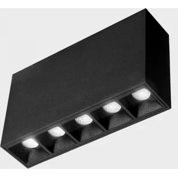 KOHL-Lighting NSES stropní svítidlo 137x35 mm černá 10 W 15D CRI 90 2700K Non-Dimm