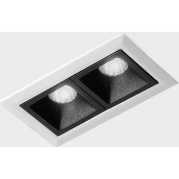 Bodové svítidlo KOHL-Lighting NSES zapuštěné svítidlo s rámečkem 75x45 mm bílá-černá 4 W 15D CRI 90 2700K DALI
