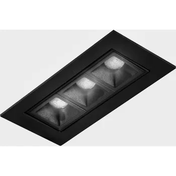 KOHL-Lighting NSES TILT zapuštěné svítidlo s rámečkem 123x58 mm černá 6 W 30D CRI 90 4000K PUSH