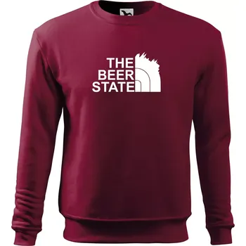 Pánská mikina The Beer State - Praha - Mikina Essential pánská - 2XL ( Garnet )