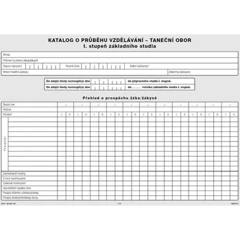 Umění Katalog o průběhu studia pro I. stupeň - taneční obor