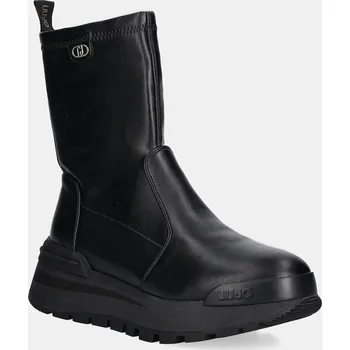 Dámské kozačky Nízké kozačky Liu Jo AMAZING 22 černá barva, na platformě, BF5051EX04622222 99X, EUR 38