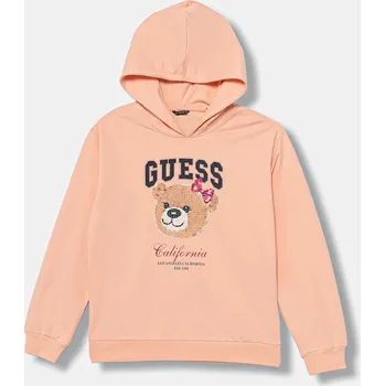 Dětská móda Dětská bavlněná mikina Guess J5YQ06.KA6R4.9BYA oranžová 32X, vel. 158-166