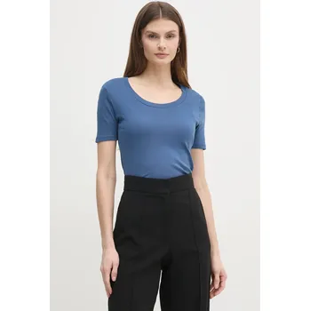 Pánské tričko Bavlněné tričko United Colors of Benetton modrá barva 3GA2D1066 95A, vel. XS