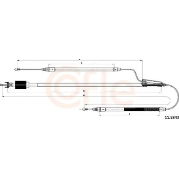 Autodíl Tažné lanko, parkovací brzda COFLE 92.11.5843