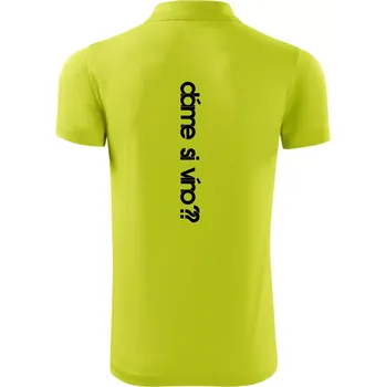Pánská košile Dáme si víno? - Polokošile Victory sportovní (dresovina) - 3XL ( Limetková )