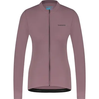 cyklistický dres SHIMANO Cyklistický dres s dlouhým rukávem zimní - KAEDE THERMAL LONG - fialová
