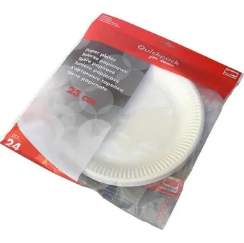 Party nádobí Talíře papírové 23 cm mělké (24 ks)