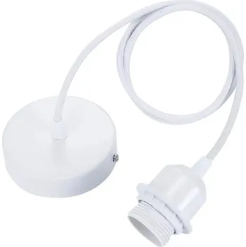 Objímka na žárovku E27 závěsný držák žárovky | objímka - Bílý