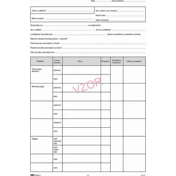 Český jazyk Protokol o maturitní zkoušce pro česko-německé třídy (pro 1 žáka)