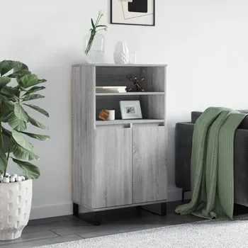 Organizace kuchyně vidaXL Skříň highboard 60 x 36 x 110 cm kompozitní dřevo [831499] Barva: šedá sonoma