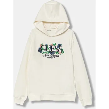 Chlapecká mikina Dětská bavlněná mikina Guess J5YQ06.KA6R4.9BYA béžová 01X, vel. 122-125