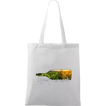 To jsou panoramata vinice - Taška bavlněná - 42 x 38 cm ( Bílá )