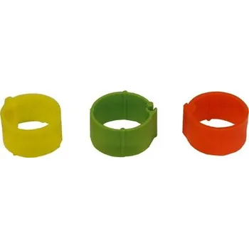 Značení hospodářského zvířete Kroužek zámkový pro drůbež 16mm. červený