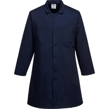 PORTWEST Pánský potravinářský plášť Velikost: 2XL, Barva: námořní modrá