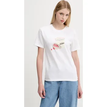 Pánské tričko Bavlněné tričko adidas Farmers Market Graphic JN2543 bílá 00X, vel. XXS