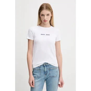 Dámské tričko Tričko Guess Jeans dámské, bílá barva, W5YI04 J1314 W5YI04.J1314 00X, vel. XL