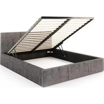 Postel Čalouněná postel FRESIA 120x200 s kovovým zdvižným roštem GRAFIT SZTRUKS