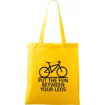 Put the fun between your legs - Taška bavlněná - 42 x 38 cm ( Žlutá )