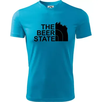 The Beer State - Praha - Dětské triko sportovní (dresovina) - 146 cm/10 let ( Světlý tyrkys )