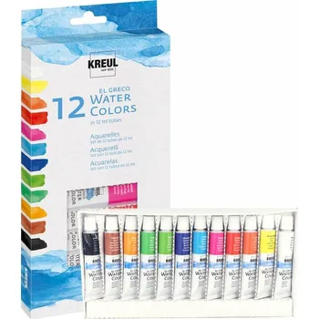 Vodová barva Kreul El Greco akvarelové barvy 12 x 12ml
