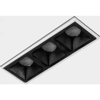 KOHL-Lighting NSES bezrámečkové zapuštěné svítidlo 95x35 mm bílá-černá 6 W 15D CRI 90 4000K Non-Dimm