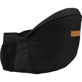 Dětské sedátko na pas rodiče z odolného polyesteru Nosnost 18 kg Černé přenosné sedátko pro děti na cestování Turistiku Výlety