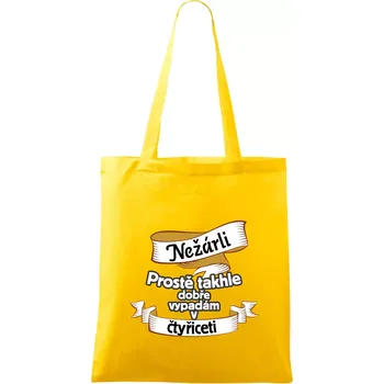 Nežárli pro pány 40 - Taška bavlněná - 42 x 38 cm ( Žlutá )