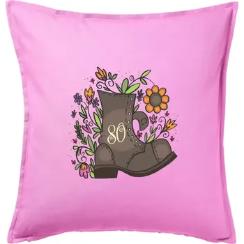 Polštář Stará bota 80 - Polštář 50x50 - 50x50 - Pouze potah ( Růžová )