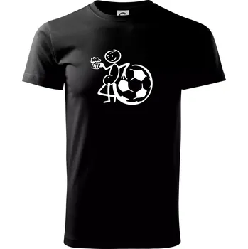 Velký fotbalista - Triko extra velké (5-8XL) - 8XL ( Černá )
