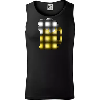 Pánské termoprádlo Pivo pixel - Tílko pánské Core - L ( Černá )