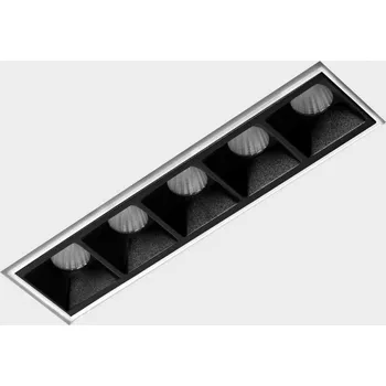 Bodové svítidlo KOHL-Lighting NSES bezrámečkové zapuštěné svítidlo 137x35 mm bílá-černá 10 W 30D CRI 90 4000K Non-Dimm