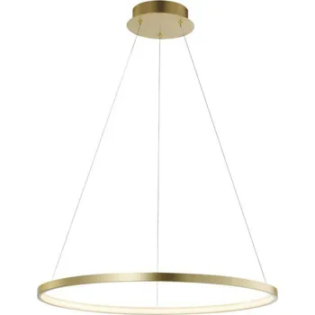 LEUCHTEN DIREKT is JUST LIGHT LED závěsné svítidlo ve zlaté barvě se světelným kruhem a teple bílou barvou světla 33W 3000K
