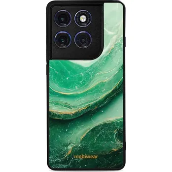 Pouzdro na mobilní telefon Lesklý kryt Mobiwear Glossy - Motorola Edge 60 Pro - G023G - Zelený mramor (Prémiové lesklé pouzdro, obal, kryt Mobiwear Glossy na mobil Motorola Edge 60 Pro - G023G - Zelený mramor, materiál Plast + TPU silikon - krytí po všech stranách, neošoupatelný)