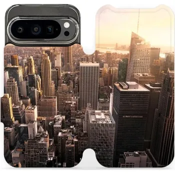 Pouzdro na mobilní telefon Flipové pouzdro Mobiwear - Google Pixel 9 Pro - M138P New York (Knížkové flip pouzdro, obal, kryt na mobil Google Pixel 9 Pro - M138P New York, materiál Umělá kůže + TPU - ochrana 360°, stojánek, silikonová vanička, magnetické zavírání)