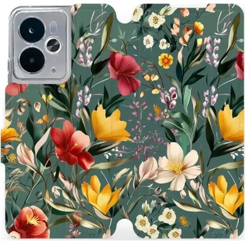 Pouzdro na mobilní telefon Flipové pouzdro Mobiwear - Realme 14 5G - VP71S Na zelené louce (Knížkové flip pouzdro, obal, kryt na mobil Realme 14 5G - VP71S Na zelené louce, materiál Umělá kůže + TPU - ochrana 360°, stojánek, silikonová vanička, magnetické zavírání)