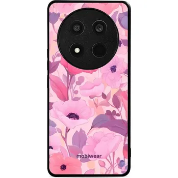 Pouzdro na mobilní telefon Lesklý kryt Mobiwear Glossy - Honor Magic7 Lite 5G - GP74G Růžové květy snů (Prémiové lesklé pouzdro, obal, kryt Mobiwear Glossy na mobil Honor Magic7 Lite 5G - GP74G Růžové květy snů, materiál Plast + TPU silikon - krytí po všech stranách, neošoupatelný)