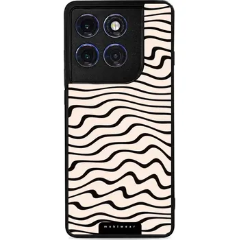 Pouzdro na mobilní telefon Lesklý kryt Mobiwear Glossy - Motorola Edge 60 Pro - GA62G Vlnky na béžové (Prémiové lesklé pouzdro, obal, kryt Mobiwear Glossy na mobil Motorola Edge 60 Pro - GA62G Vlnky na béžové, materiál Plast + TPU silikon - krytí po všech stranách, neošoupatelný)